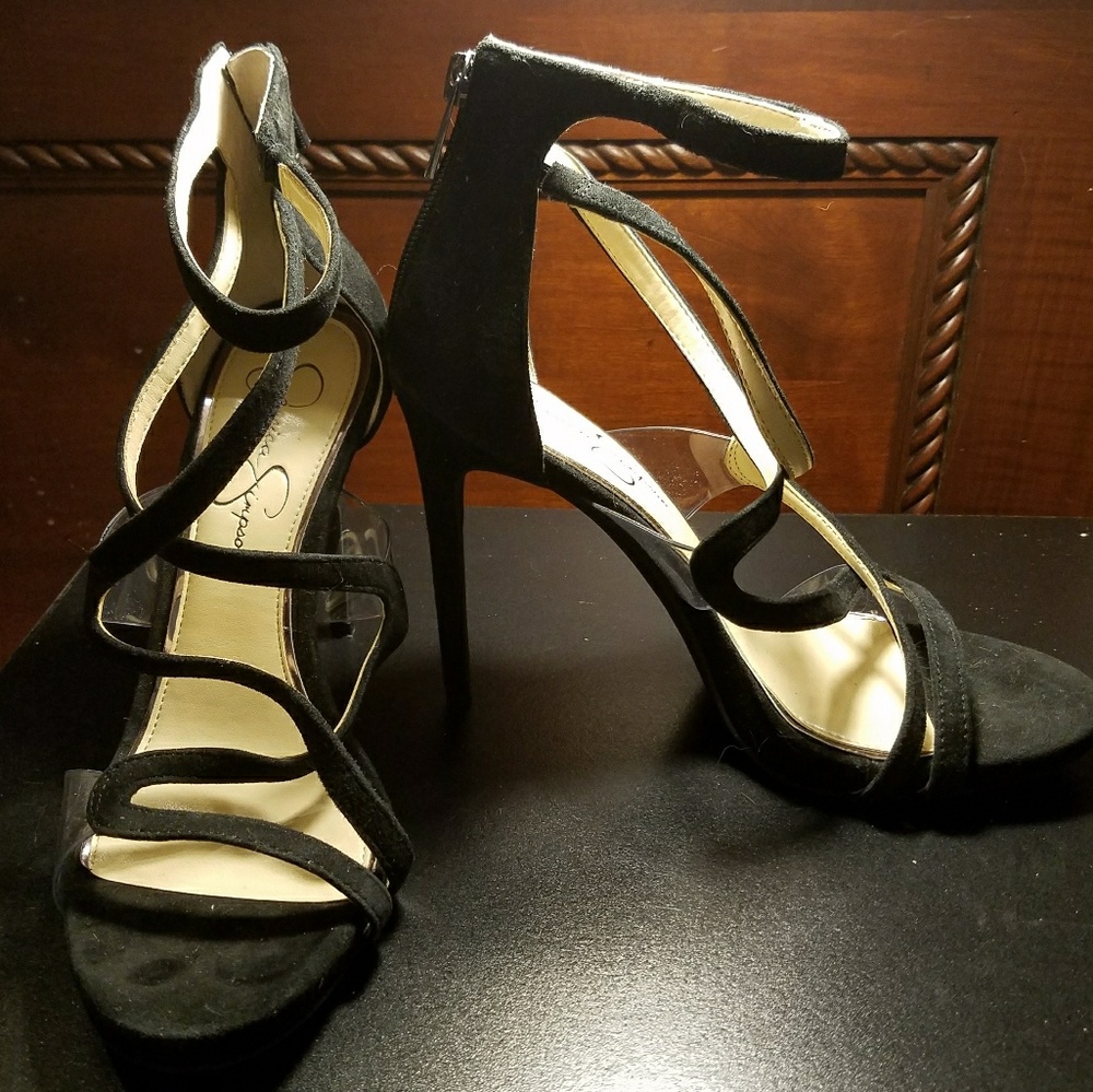 Jessica Simpson Roelyn black stiletto heels SIZE 9